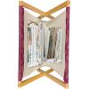 Ambesonne Spring Magazine and Book Holder, Blossoms Forms Heart Shapes Valentine’s Day Orderly Repeated Illustration, Floor Rack Decor for Interior of Home & Office, 22″ x 19″, White Pale Fuchsia(Raspberry and Pale Coffee)