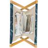 Ambesonne Spring Magazine and Book Holder, Blossoms Forms Heart Shapes Valentine’s Day Orderly Repeated Illustration, Floor Rack Decor for Interior of Home & Office, 22″ x 19″, White Pale Fuchsia(Turquoise Pale Blue)