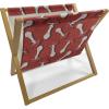Burnt Sienna Red White