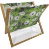 Ambesonne Folk Magazine and Book Holder, Valentine’s Day Pattern with Colorful Hearts, Floor Rack Decor for Interior of Home & Office, 22″ x 19″, Dark Lavender Multicolor(Lime Green Multicolor)