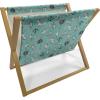 Ambesonne Folk Magazine and Book Holder, Valentine’s Day Pattern with Colorful Hearts, Floor Rack Decor for Interior of Home & Office, 22″ x 19″, Dark Lavender Multicolor(Seafoam Grey)