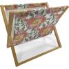 Ambesonne Folk Magazine and Book Holder, Valentine’s Day Pattern with Colorful Hearts, Floor Rack Decor for Interior of Home & Office, 22″ x 19″, Dark Lavender Multicolor(Pale Blue Multicolor)