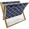 Dark Violet Blue and White