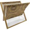 Ambesonne Love Magazine and Book Holder, Pattern Valentine’s Day with Flowers and Butterfly Holiday Love Antiquity Vintage, Floor Rack Decor for Interior of Home & Office, 22″ x 19″, Beige Brown Red(Pale Caramel Chocolate)