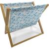 Ambesonne Love Magazine and Book Holder, Various Ornamental Hearts in Pastel Colors Valentine’s Day Themed Design, Floor Rack Decor for Interior of Home & Office, 22″ x 19″, Blush Multicolor(Sky Blue White)
