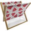 Ambesonne Love Magazine and Book Holder, Various Ornamental Hearts in Pastel Colors Valentine’s Day Themed Design, Floor Rack Decor for Interior of Home & Office, 22″ x 19″, Blush Multicolor(Dark Coral Charcoal Grey)