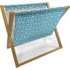 Ambesonne Love Magazine and Book Holder, Various Ornamental Hearts in Pastel Colors Valentine’s Day Themed Design, Floor Rack Decor for Interior of Home & Office, 22″ x 19″, Blush Multicolor(Deep Sky Blue and White)
