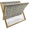 Ambesonne Poppy Flower Magazine and Book Holder, Leaves and Petals Watercolors Bouquet Romance Inspiration Valentines Day, Floor Rack Decor for Interior of Home & Office, 22″ x 19″, Green Pink Cream(Cream Dark Taupe)