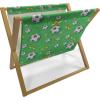 Ambesonne Poppy Flower Magazine and Book Holder, Leaves and Petals Watercolors Bouquet Romance Inspiration Valentines Day, Floor Rack Decor for Interior of Home & Office, 22″ x 19″, Green Pink Cream(Lime Green Yellow Black)