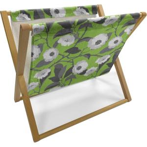 Ambesonne Folk Magazine and Book Holder, Valentine’s Day Pattern with Colorful Hearts, Floor Rack Decor for Interior of Home & Office, 22″ x 19″, Dark Lavender Multicolor(Lime Green Multicolor)