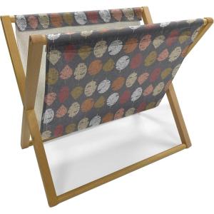 Ambesonne Folk Magazine and Book Holder, Valentine’s Day Pattern with Colorful Hearts, Floor Rack Decor for Interior of Home & Office, 22″ x 19″, Dark Lavender Multicolor(Taupe Multicolor)