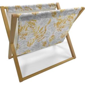 Ambesonne Love Magazine and Book Holder, Pattern Valentine’s Day with Flowers and Butterfly Holiday Love Antiquity Vintage, Floor Rack Decor for Interior of Home & Office, 22″ x 19″, Beige Brown Red(Pale Coffee Pale Grey)
