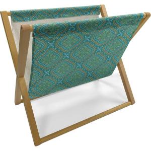 Ambesonne Love Magazine and Book Holder, Various Ornamental Hearts in Pastel Colors Valentine’s Day Themed Design, Floor Rack Decor for Interior of Home & Office, 22″ x 19″, Blush Multicolor(Teal and Multicolor)