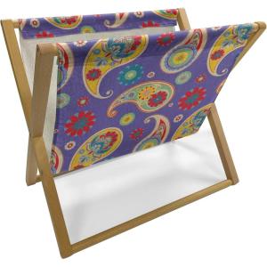 Ambesonne Love Magazine and Book Holder, Various Ornamental Hearts in Pastel Colors Valentine’s Day Themed Design, Floor Rack Decor for Interior of Home & Office, 22″ x 19″, Blush Multicolor(Blue Violet Multicolor)