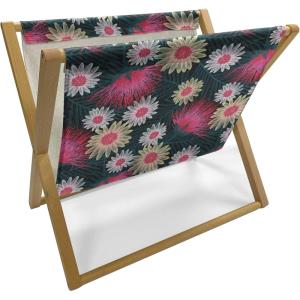 Ambesonne Love Magazine and Book Holder, Various Ornamental Hearts in Pastel Colors Valentine’s Day Themed Design, Floor Rack Decor for Interior of Home & Office, 22″ x 19″, Blush Multicolor(Grey and Multicolor)