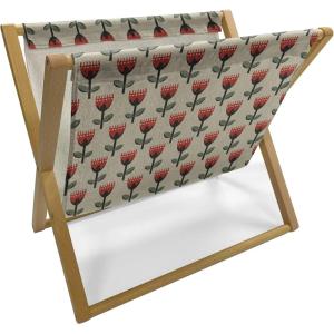 Ambesonne Love Magazine and Book Holder, Various Ornamental Hearts in Pastel Colors Valentine’s Day Themed Design, Floor Rack Decor for Interior of Home & Office, 22″ x 19″, Blush Multicolor(Beige Multicolor)