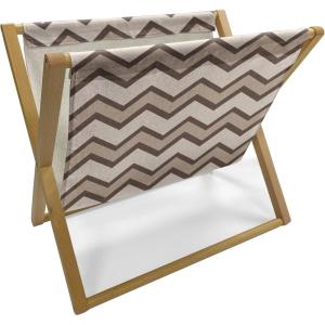 Ambesonne Purple Magazine and Book Holder, Valentine’s Day Couple Wedding Bride Heart Design Image, Floor Rack Decor for Interior of Home & Office, 22″ x 19″, Lavender and Purple(Brown and Tan)