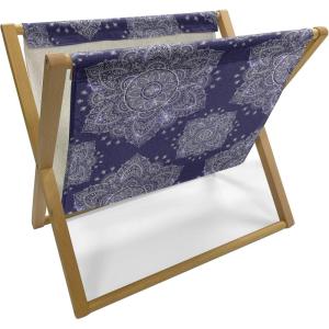 Ambesonne Purple Magazine and Book Holder, Valentine’s Day Couple Wedding Bride Heart Design Image, Floor Rack Decor for Interior of Home & Office, 22″ x 19″, Lavender and Purple(Lavender Blue Indigo)
