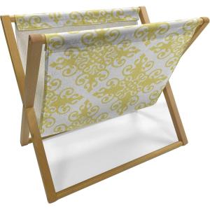 Ambesonne Rose Magazine and Book Holder, Shades of Pink Gentle Seasonal Flora Romance Love Theme Valentine’s Day Inspired Design, Floor Rack Decor for Interior of Home & Office, 22″ x 19″, Pink(Pale Green White)