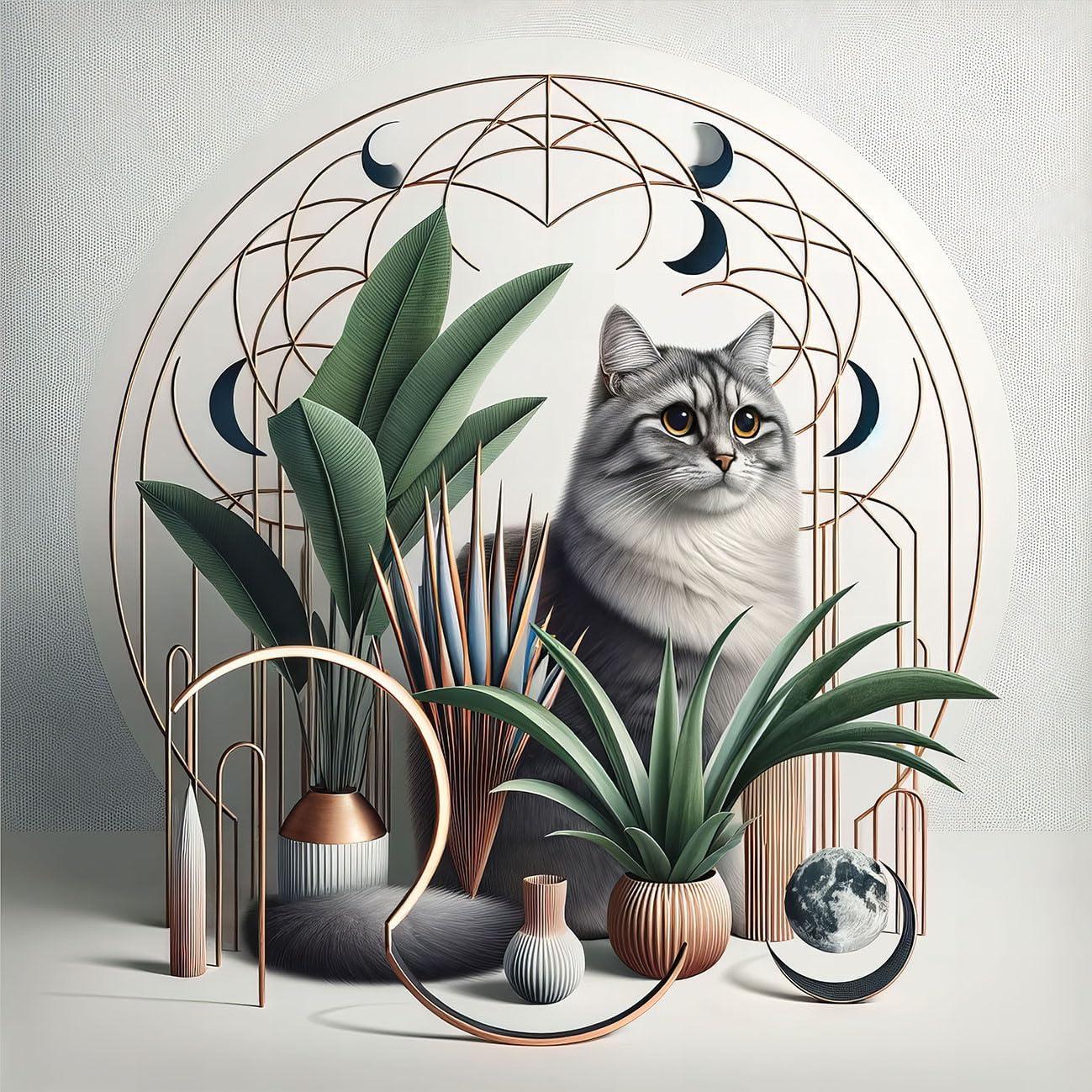 imageAmbesonne Cat Duvet Cover Set Romantic Date Night of Kitties Drinking Milkshake Cozy Night Scene Valentines Decorative 3 Piece Bedding Set with 2 Pillow Shams California King Dark Blue ApricotGrey Green Pale Rust