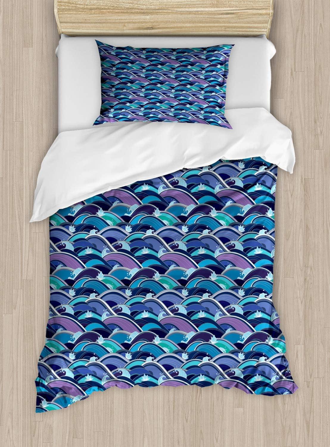imageAmbesonne Dog Driver Duvet Cover Set Romantic Chihuahua with Balloon Rose Flower Valentines Love Date Celebration Decorative 3 Piece Bedding Set with 2 Pillow Shams King Size Red YellowPale Blue Navy Blue