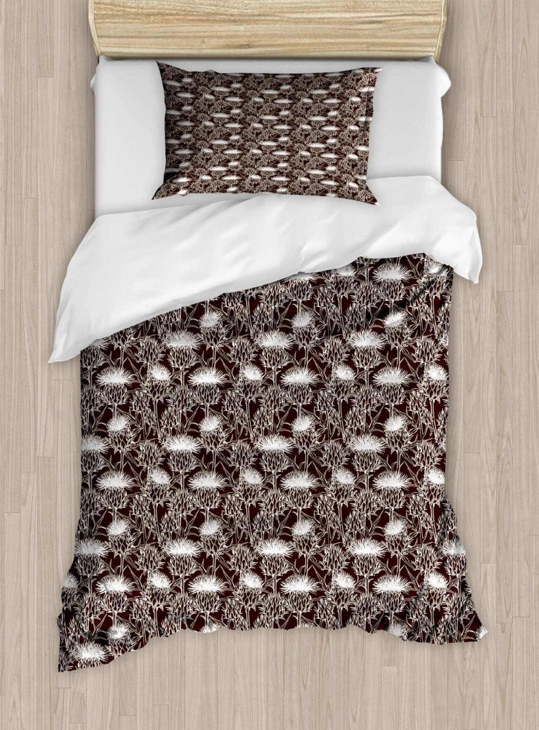 imageAmbesonne Dog Driver Duvet Cover Set Romantic Chihuahua with Balloon Rose Flower Valentines Love Date Celebration Decorative 3 Piece Bedding Set with 2 Pillow Shams King Size Red YellowBrown and White