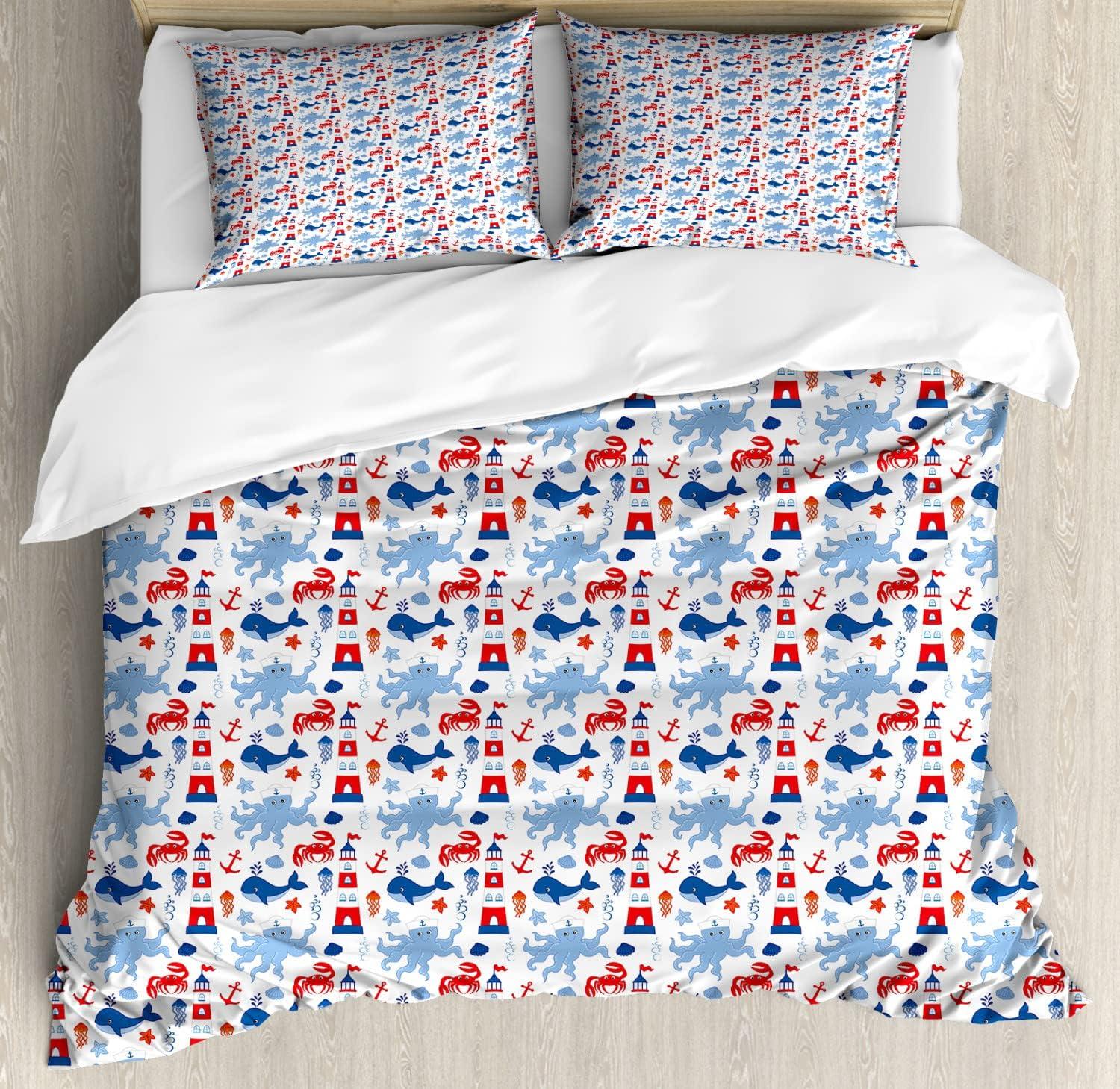 imageAmbesonne Dog Driver Duvet Cover Set Romantic Chihuahua with Balloon Rose Flower Valentines Love Date Celebration Decorative 3 Piece Bedding Set with 2 Pillow Shams King Size Red YellowBlue Red White