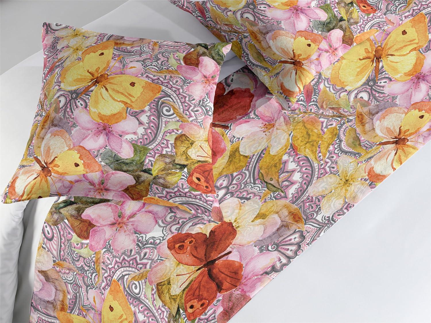 imageAmbesonne Floral Bed Runner Set Romantic Concept Art Featuring Rose Flowers Hearts Leaves Valentine Decorative Bedding Scarf and 2 Pillow Shams for Hotels Homes Queen Pastel Pink and Fern GreenPastel Yellow and Soft Pink