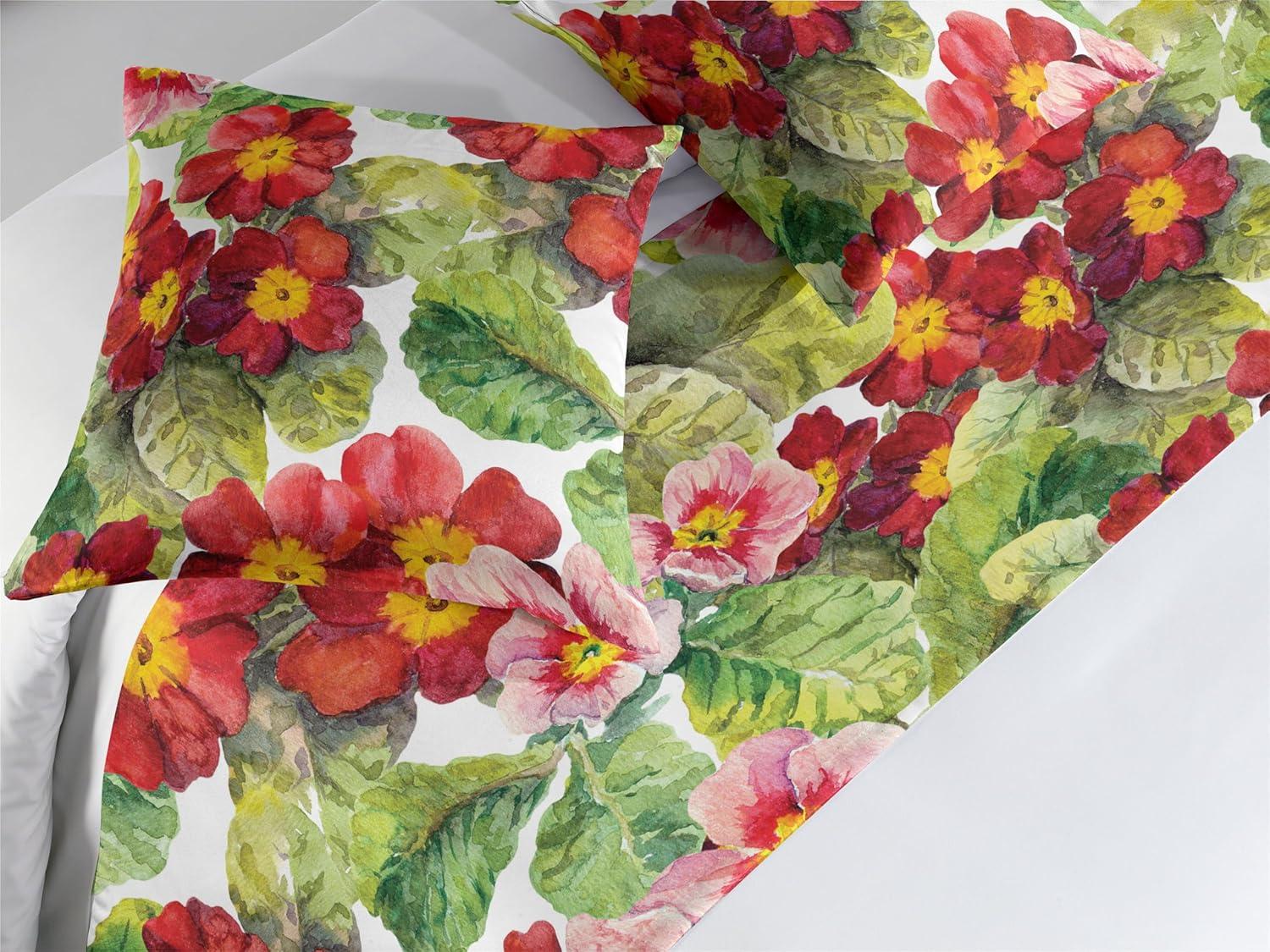 imageAmbesonne Floral Bed Runner Set Romantic Concept Art Featuring Rose Flowers Hearts Leaves Valentine Decorative Bedding Scarf and 2 Pillow Shams for Hotels Homes Queen Pastel Pink and Fern GreenDark Salmon and Apple Green