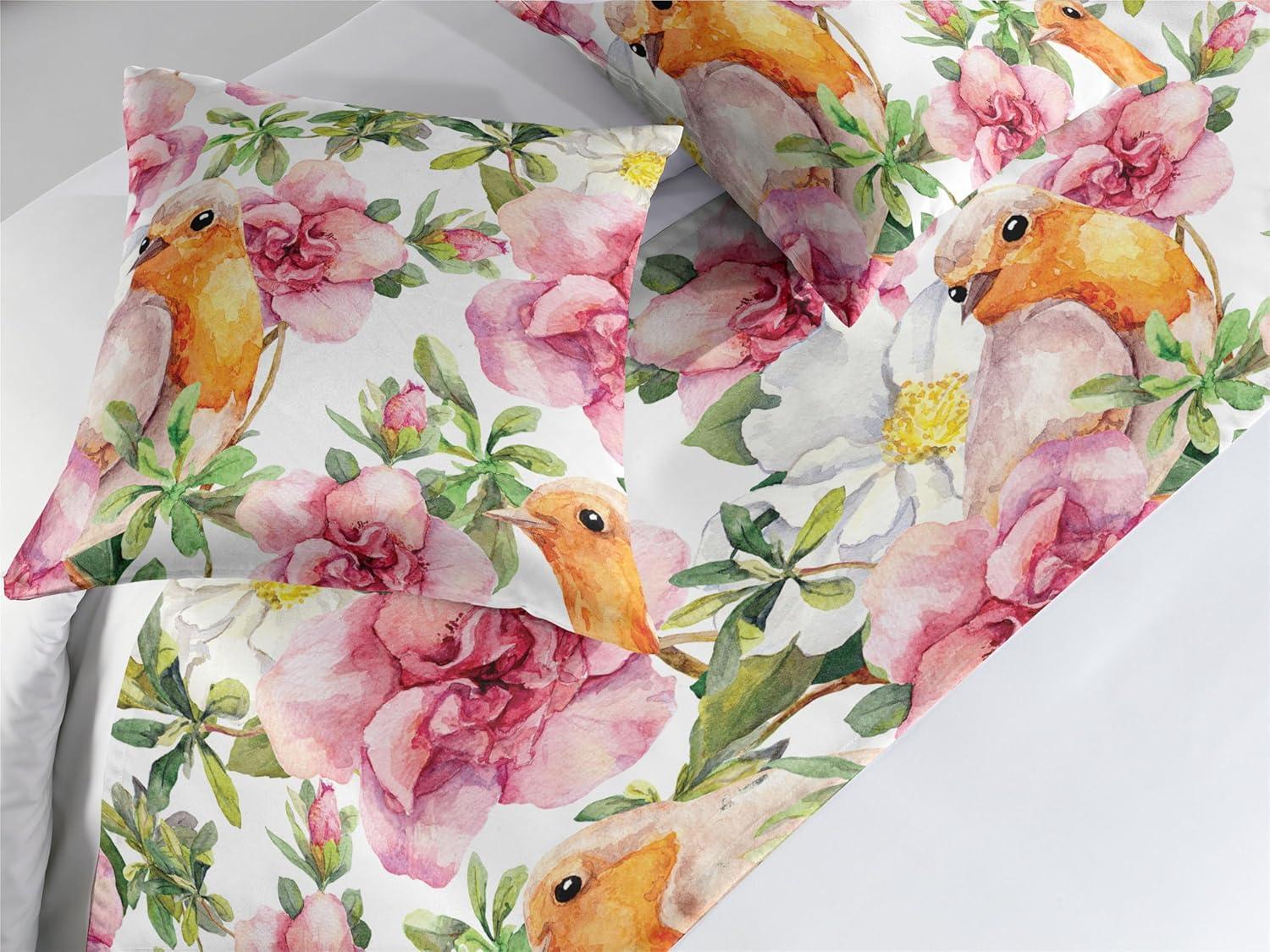 imageAmbesonne Floral Bed Runner Set Romantic Concept Art Featuring Rose Flowers Hearts Leaves Valentine Decorative Bedding Scarf and 2 Pillow Shams for Hotels Homes Queen Pastel Pink and Fern GreenPastel Pink and Pale Orange