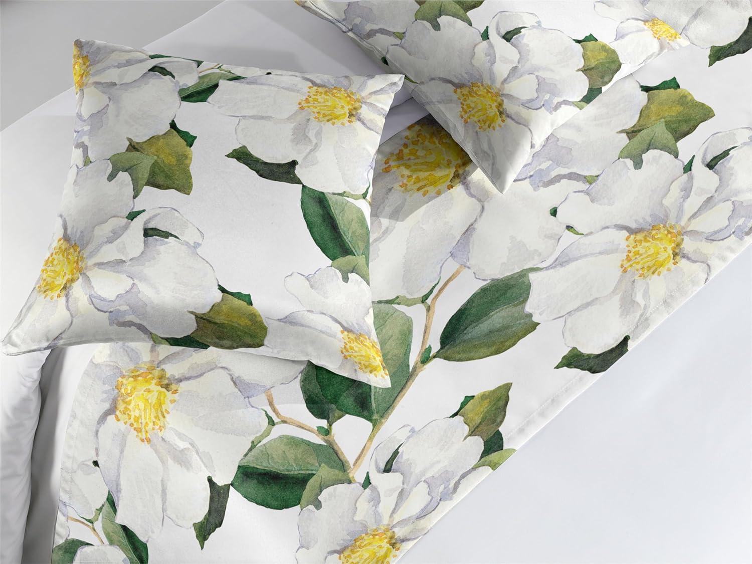 imageAmbesonne Floral Bed Runner Set Romantic Concept Art Featuring Rose Flowers Hearts Leaves Valentine Decorative Bedding Scarf and 2 Pillow Shams for Hotels Homes Queen Pastel Pink and Fern GreenReseda Green and Earth Yellow