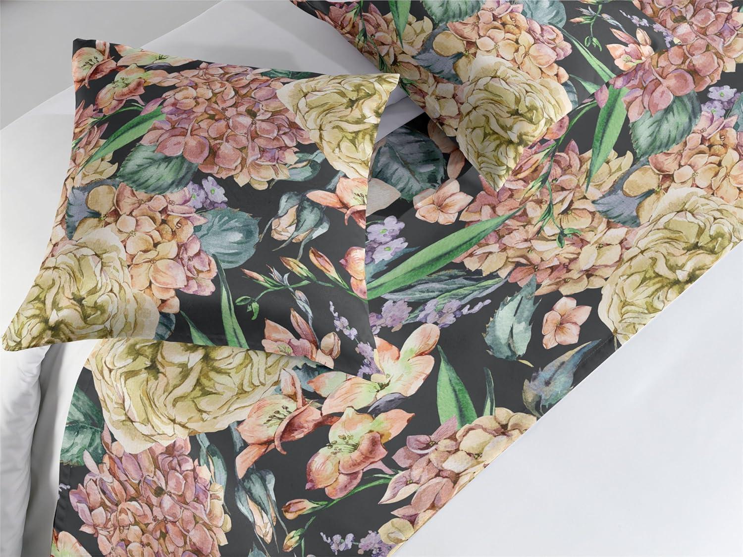 imageAmbesonne Floral Bed Runner Set Valentines Day Concept Art Pastel Repetitive Roses Pattern Plot Decorative Bedding Scarf and a Pillow Sham for Hotels Homes Twin Dark Pink Blush and WhitePistachio Green and Soft Pink