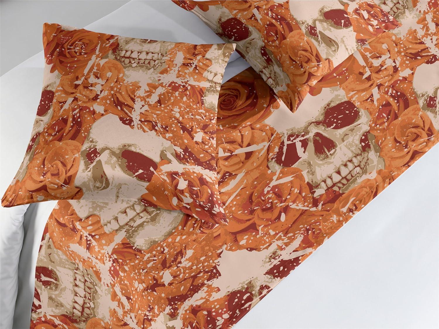 imageAmbesonne Floral Bed Runner Set Valentines Day Concept Art Pastel Repetitive Roses Pattern Plot Decorative Bedding Scarf and a Pillow Sham for Hotels Homes Twin Dark Pink Blush and WhiteDark Peach Beige Paprika