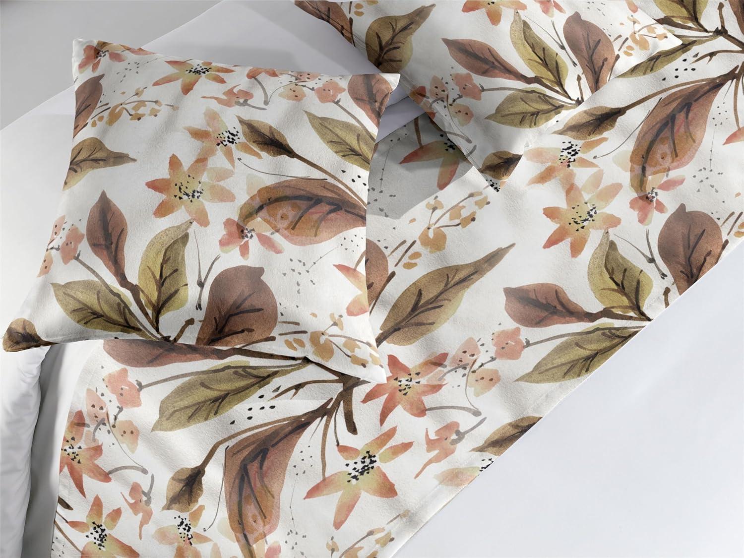 imageAmbesonne Floral Bed Runner Set Valentines Day Theme Grunge Style Repetitive Rose Flowers Abstract Decorative Bedding Scarf and 2 Pillow Shams for Hotels Homes King Pale Fuchsia and SepiaBurnt Sienna Sand Brown