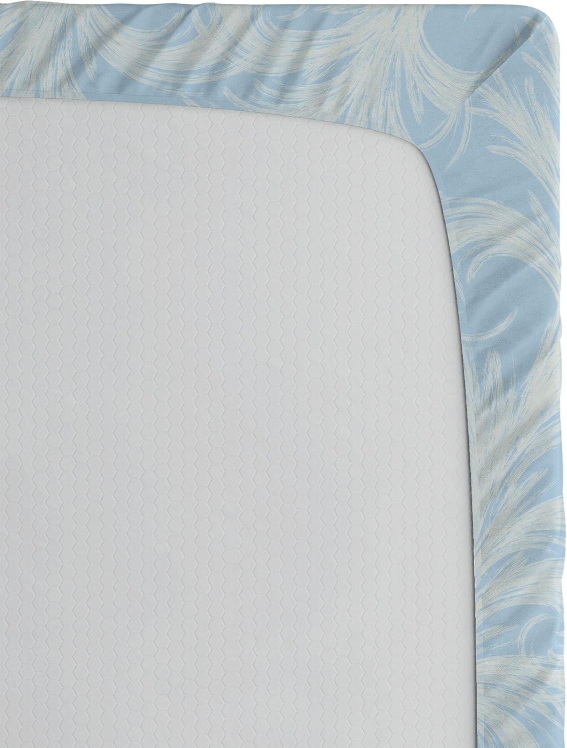 imageAmbesonne Floral Fitted Sheet Realistic Painting Print A Million Roses to My Love Valentines Day Decorative Soft Bedding AllRound Elastic Pocket California King Pale Pink Dark Pink and EcruSoft Blue Off White