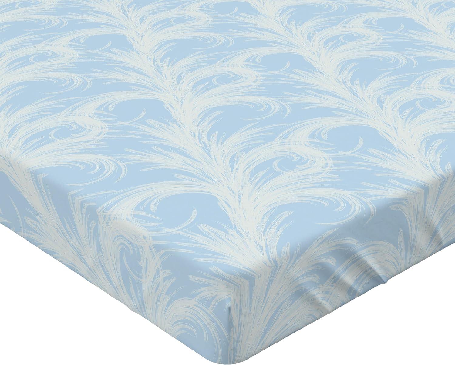 imageAmbesonne Floral Fitted Sheet Realistic Painting Print A Million Roses to My Love Valentines Day Decorative Soft Bedding AllRound Elastic Pocket California King Pale Pink Dark Pink and EcruSoft Blue Off White