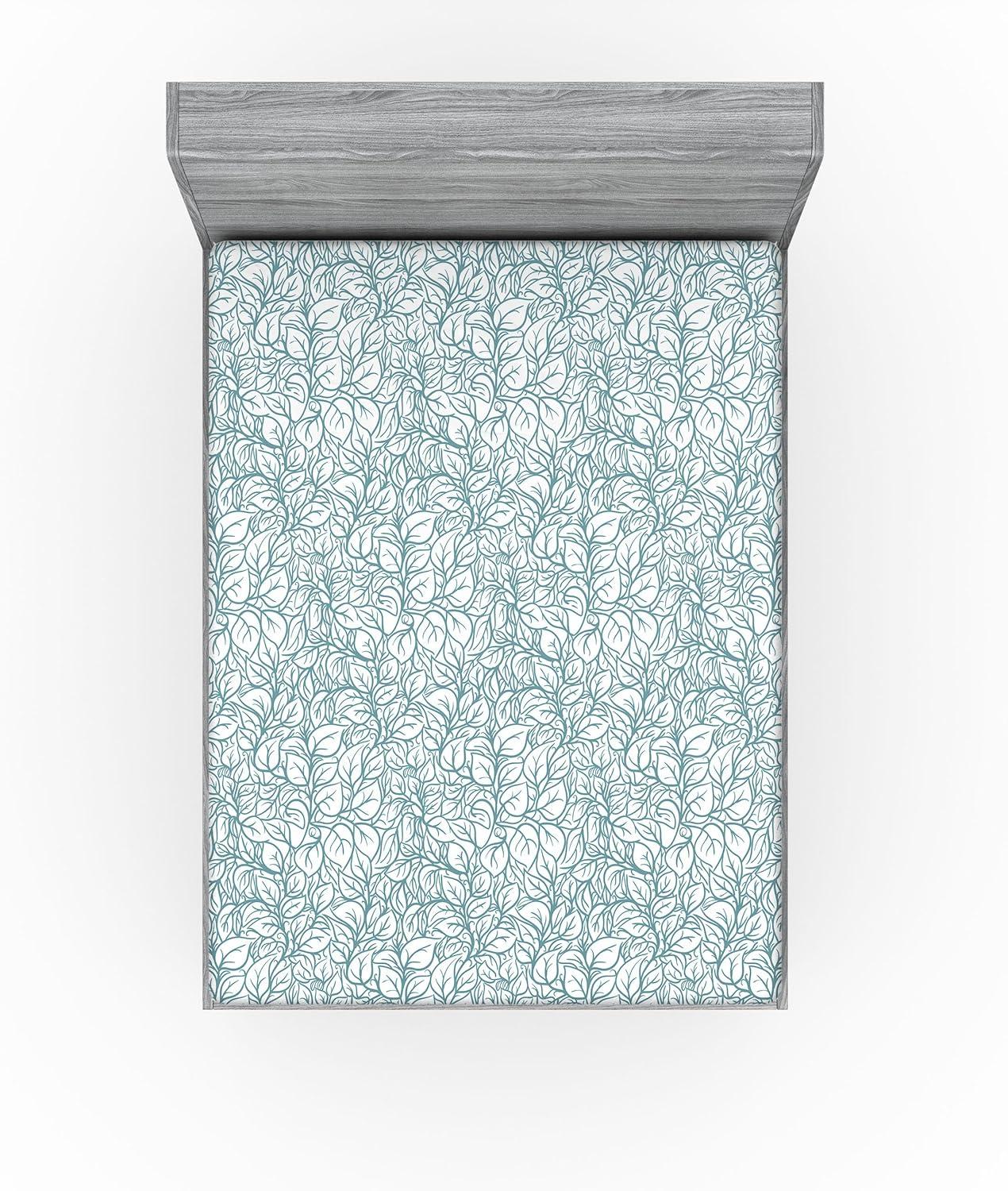 imageAmbesonne Floral Fitted Sheet Realistic Painting Print A Million Roses to My Love Valentines Day Decorative Soft Bedding AllRound Elastic Pocket California King Pale Pink Dark Pink and EcruLaurel Green Coconut