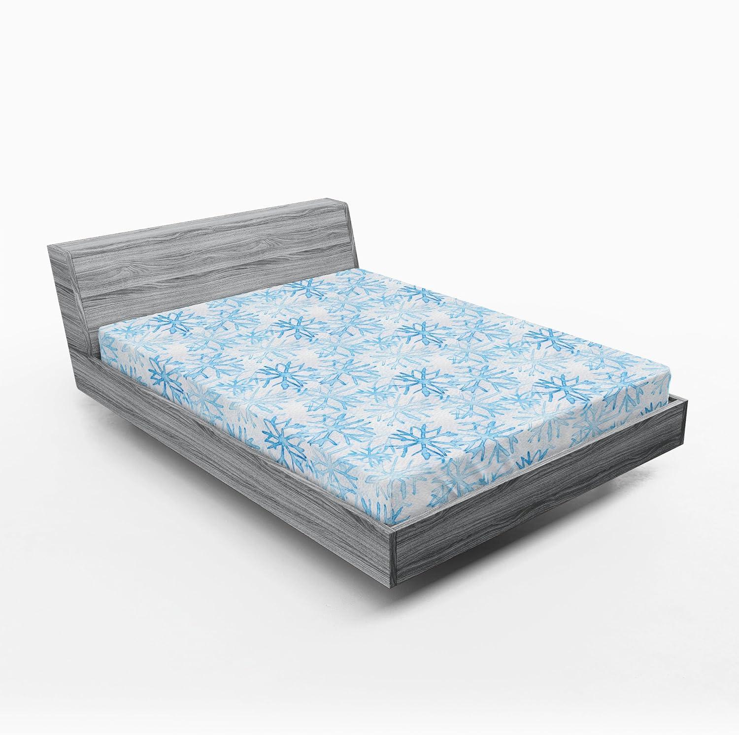 imageAmbesonne Floral Fitted Sheet Realistic Painting Print A Million Roses to My Love Valentines Day Decorative Soft Bedding AllRound Elastic Pocket California King Pale Pink Dark Pink and EcruDeep Sky Blue Off White