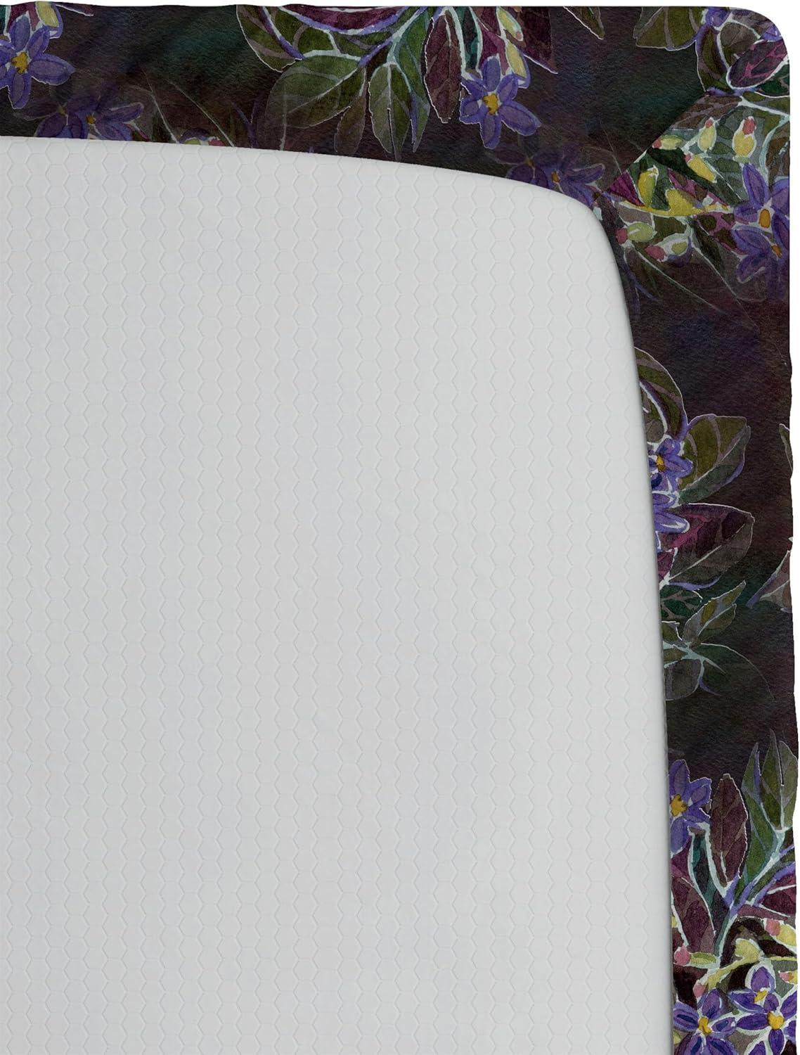 imageAmbesonne Floral Fitted Sheet Realistic Painting Print A Million Roses to My Love Valentines Day Decorative Soft Bedding AllRound Elastic Pocket California King Pale Pink Dark Pink and EcruLilac Plum and Laurel Green