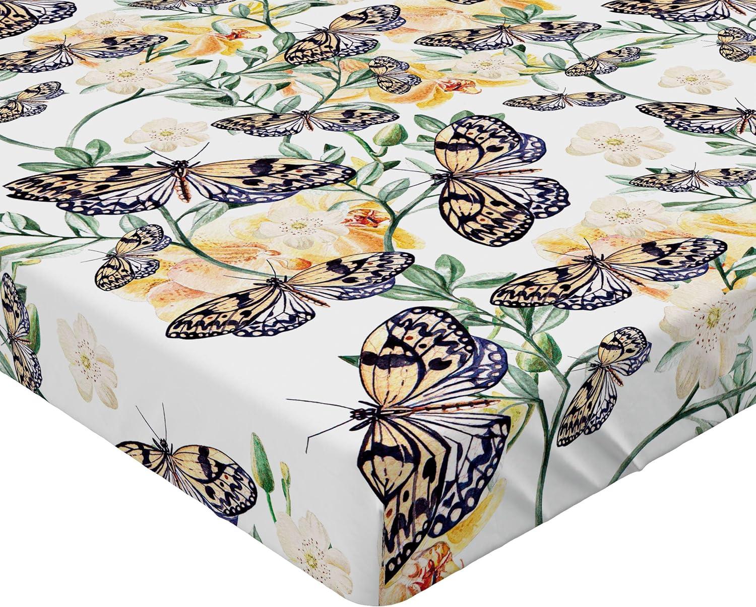 imageAmbesonne Floral Fitted Sheet Romantic Concept Art Featuring Rose Flowers Hearts Leaves Valentine Decorative Soft Fabric Bedding AllRound Elastic Pocket Queen Size Pastel Pink and Fern GreenJade Green and Pale Eggplant