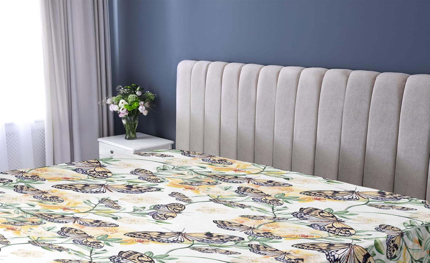 imageAmbesonne Floral Fitted Sheet Romantic Concept Art Featuring Rose Flowers Hearts Leaves Valentine Decorative Soft Fabric Bedding AllRound Elastic Pocket Queen Size Pastel Pink and Fern GreenJade Green and Pale Eggplant