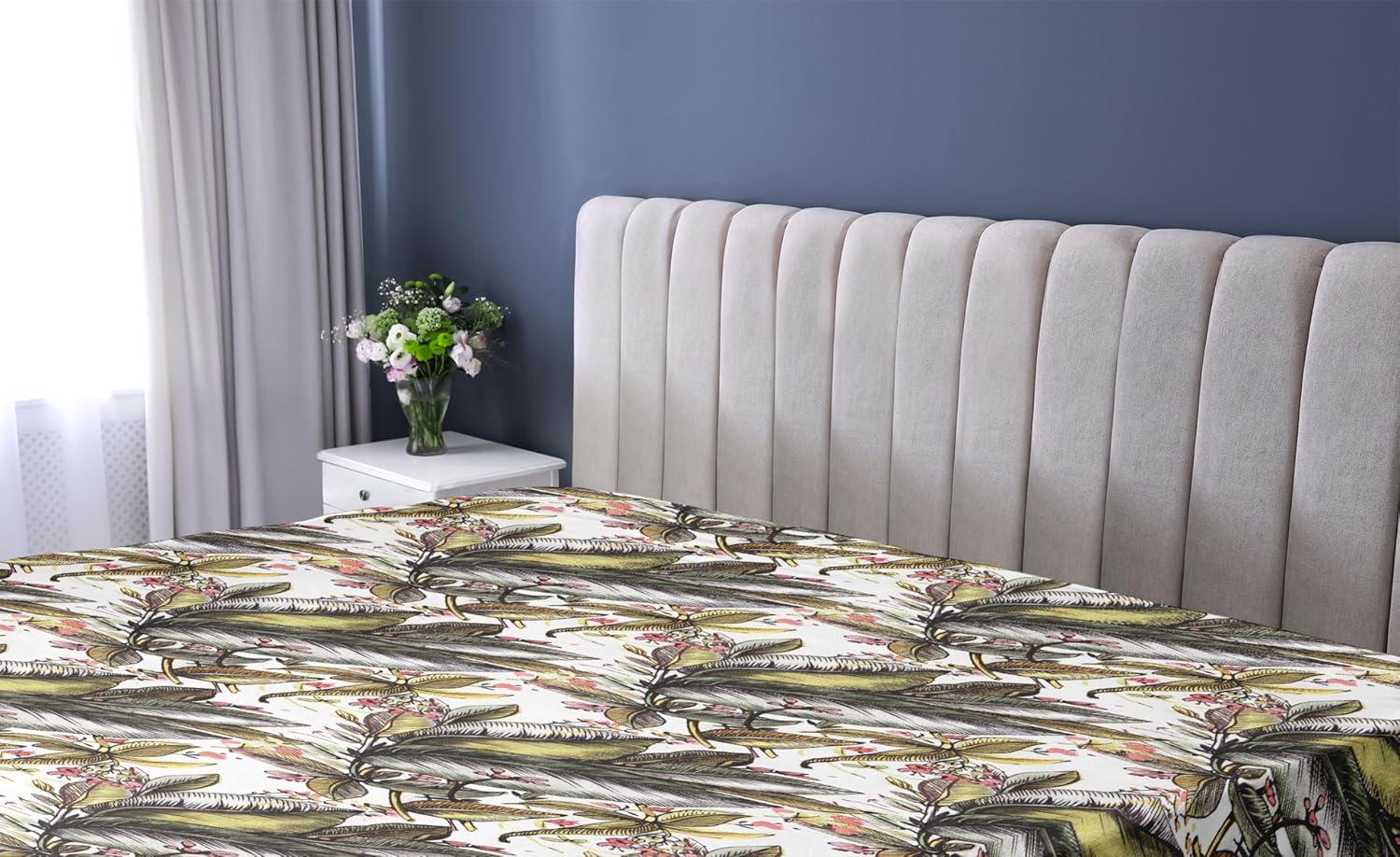 imageAmbesonne Floral Fitted Sheet Valentines Day Theme Grunge Style Repetitive Rose Flowers Abstract Decorative Soft Bedding AllRound Elastic Pocket California King Pale Fuchsia and SepiaPale Coffee and Burnt Sienna