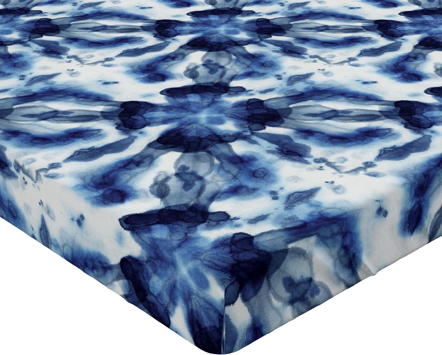 imageAmbesonne Floral Fitted Sheet Valentines Day Theme Grunge Style Repetitive Rose Flowers Abstract Decorative Soft Bedding AllRound Elastic Pocket California King Pale Fuchsia and SepiaDark Violet Blue and White