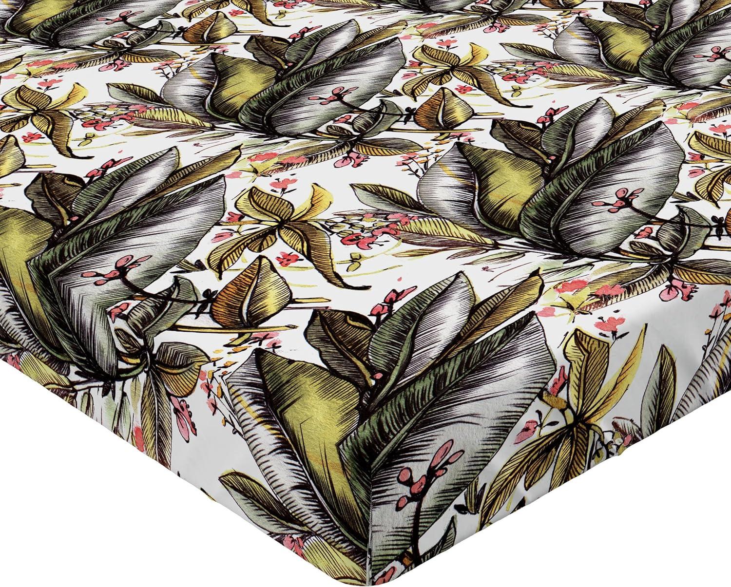 imageAmbesonne Floral Fitted Sheet Valentines Day Theme Grunge Style Repetitive Rose Flowers Abstract Decorative Soft Bedding AllRound Elastic Pocket California King Pale Fuchsia and SepiaPale Coffee and Burnt Sienna