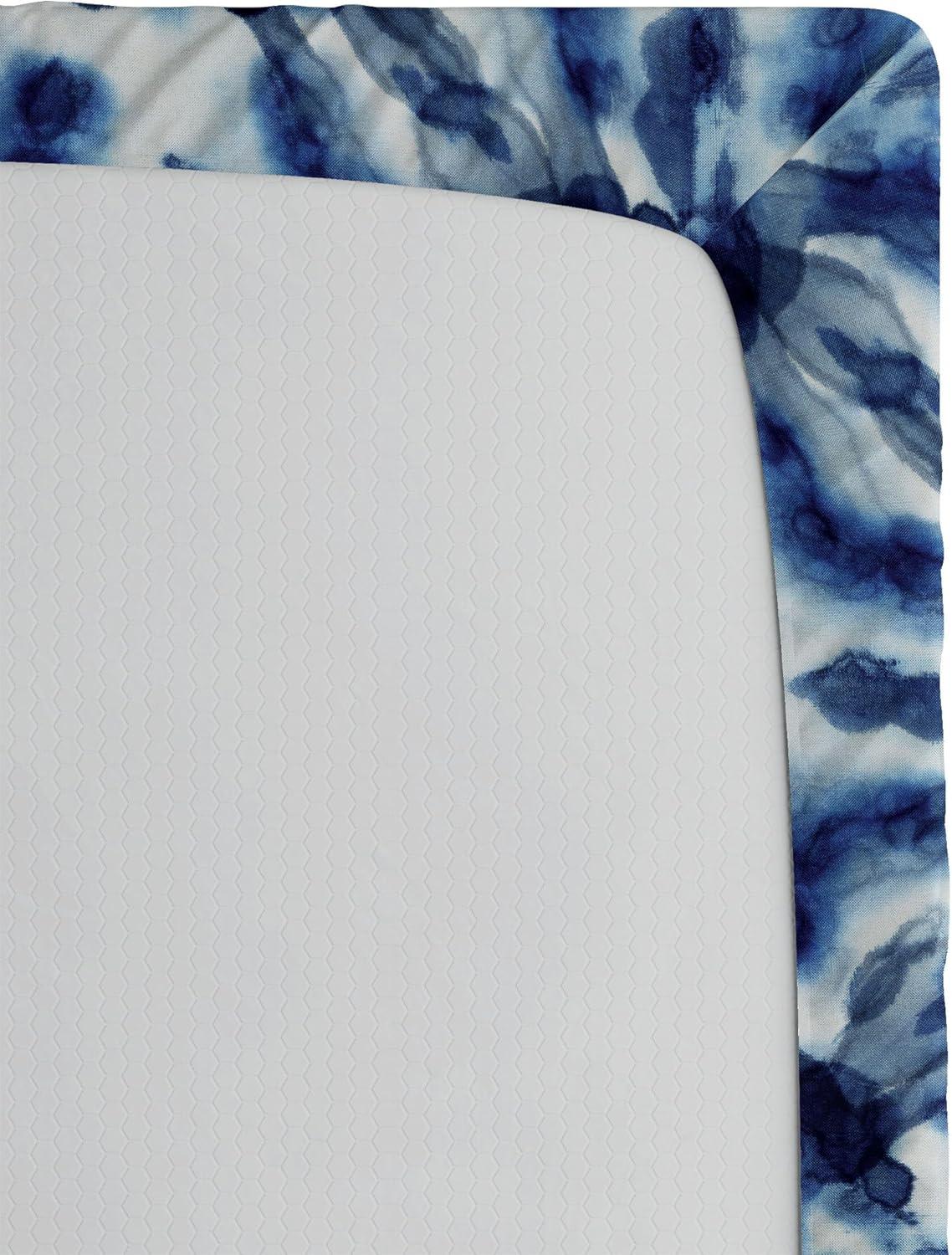 imageAmbesonne Floral Fitted Sheet Valentines Day Theme Grunge Style Repetitive Rose Flowers Abstract Decorative Soft Bedding AllRound Elastic Pocket California King Pale Fuchsia and SepiaDark Violet Blue and White