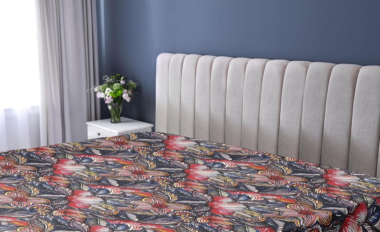 imageAmbesonne Floral Fitted Sheet Valentines Day Theme Grunge Style Repetitive Rose Flowers Abstract Decorative Soft Bedding AllRound Elastic Pocket California King Pale Fuchsia and SepiaScarlet and Lavender Blue
