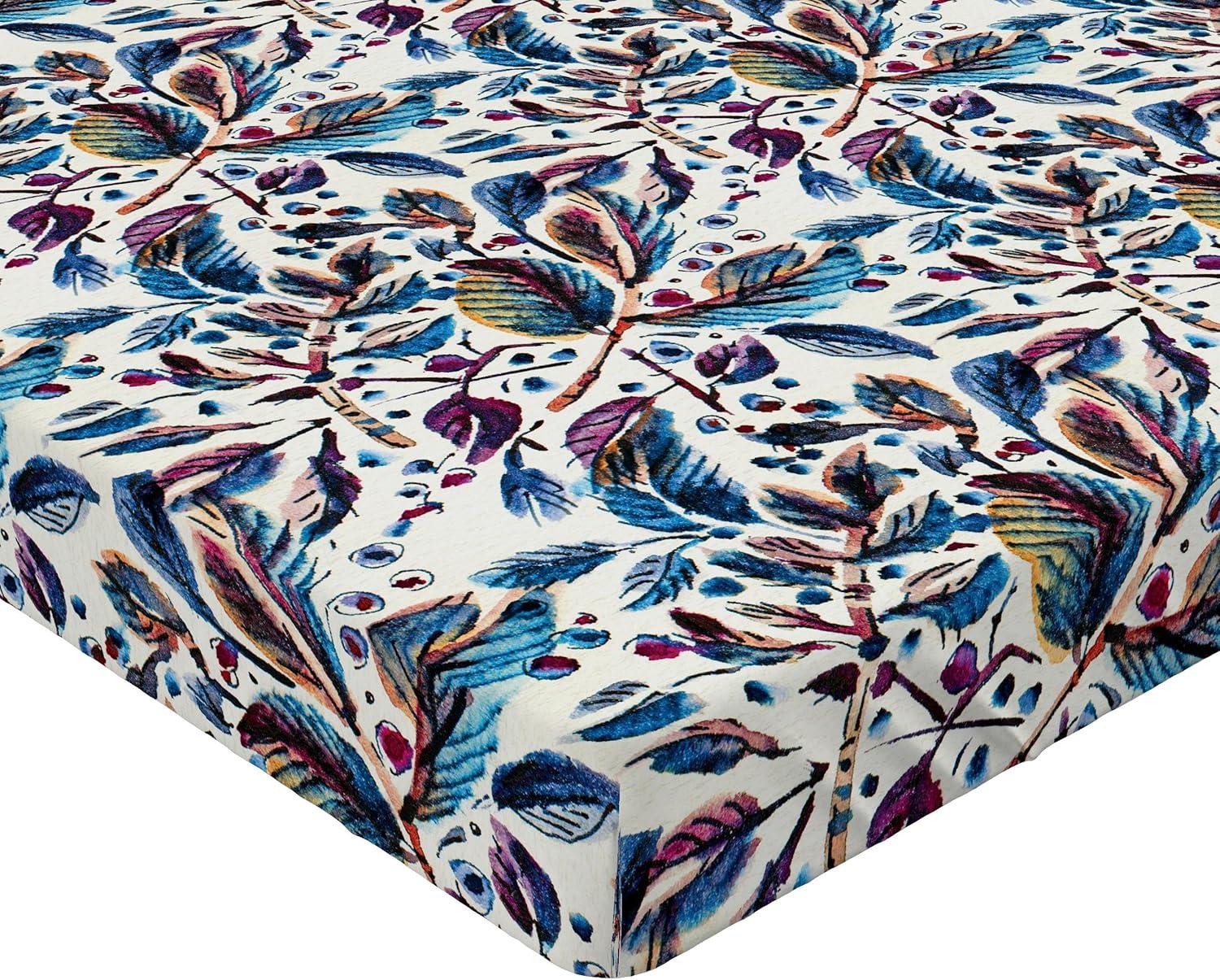 imageAmbesonne Floral Fitted Sheet Valentines Day Theme Grunge Style Repetitive Rose Flowers Abstract Decorative Soft Bedding AllRound Elastic Pocket California King Pale Fuchsia and SepiaMaroon and Dark Blue Grey