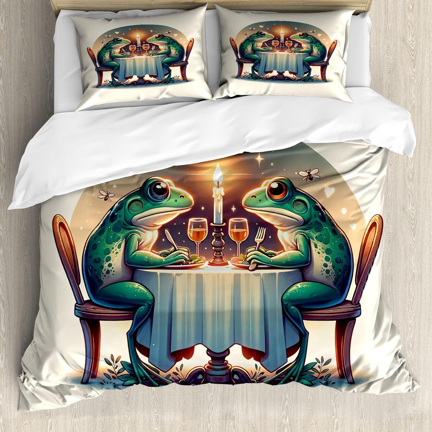 imageAmbesonne Floral Heart Duvet Cover Set Tenderness of Romantic Garden Ivy Branches and Roses Valentines Day Decorative 3 Piece Bedding Set with 2 Pillow Shams Queen Size Laurel Green and PinkFern Green White Brown