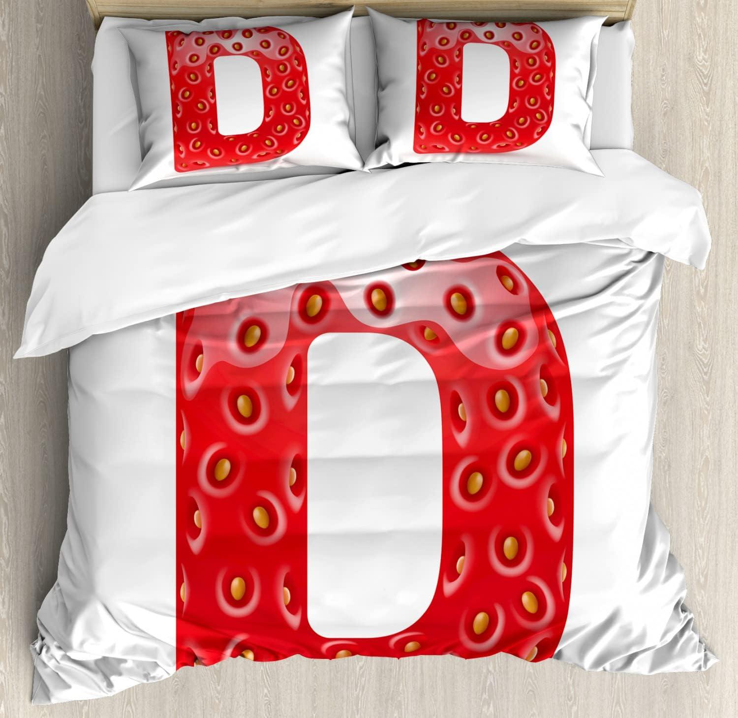imageAmbesonne Kiss Duvet Cover Set Girl Black Silhouette Blowing Red Hearts Romance Love Valentines Day Theme Decorative 3 Piece Bedding Set with 2 Pillow Shams Queen Size Black White RedVermilion Green Orange