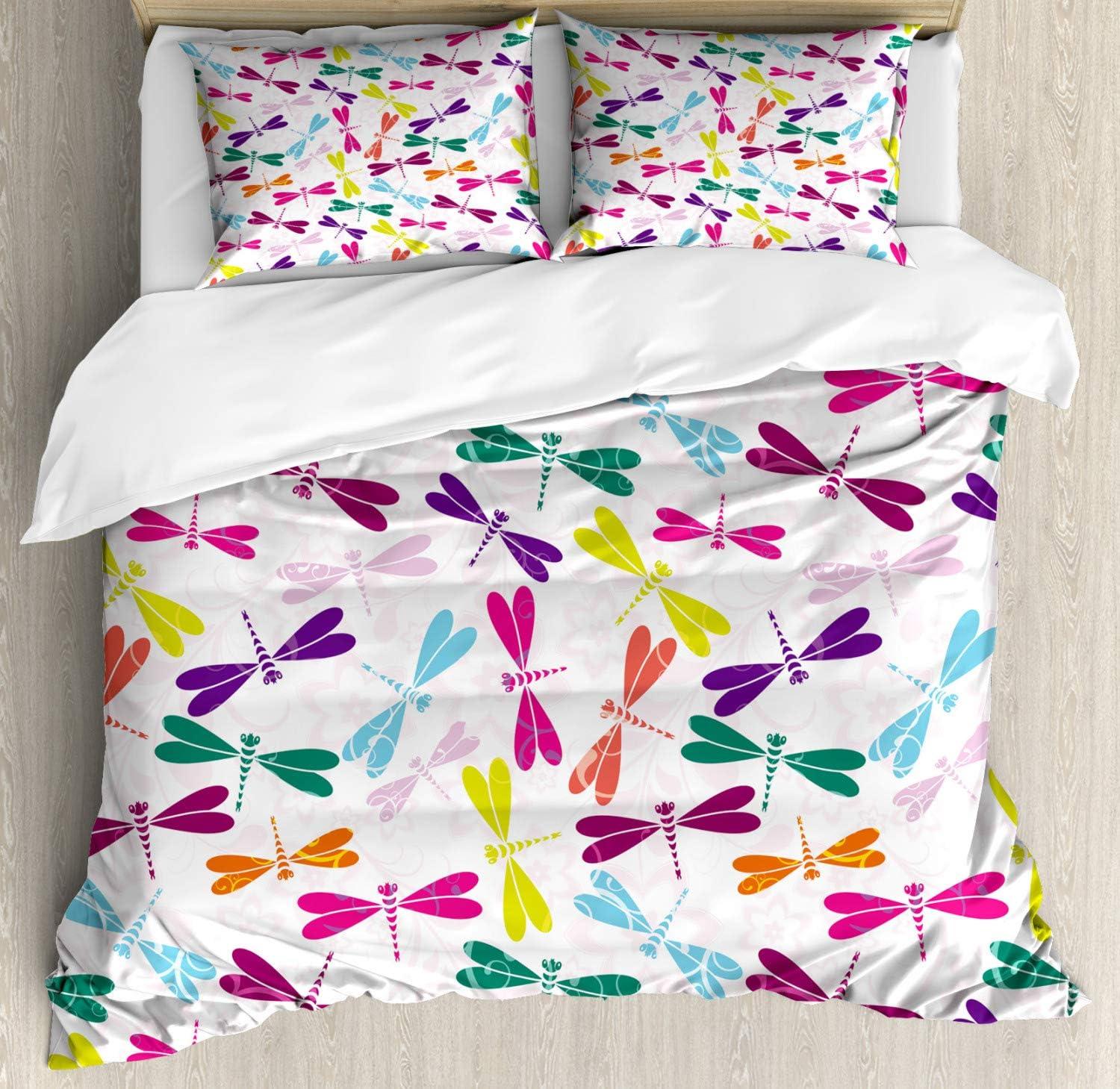 imageAmbesonne Kiss Duvet Cover Set Girl Black Silhouette Blowing Red Hearts Romance Love Valentines Day Theme Decorative 3 Piece Bedding Set with 2 Pillow Shams Queen Size Black White RedBaby Pink Multicolor